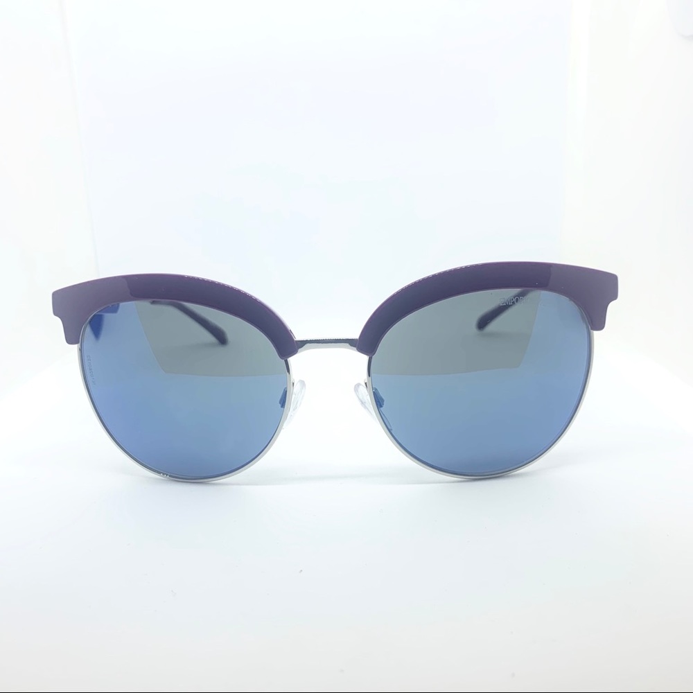 Emporio Armani Violet Silver / Mirror Sunglasses